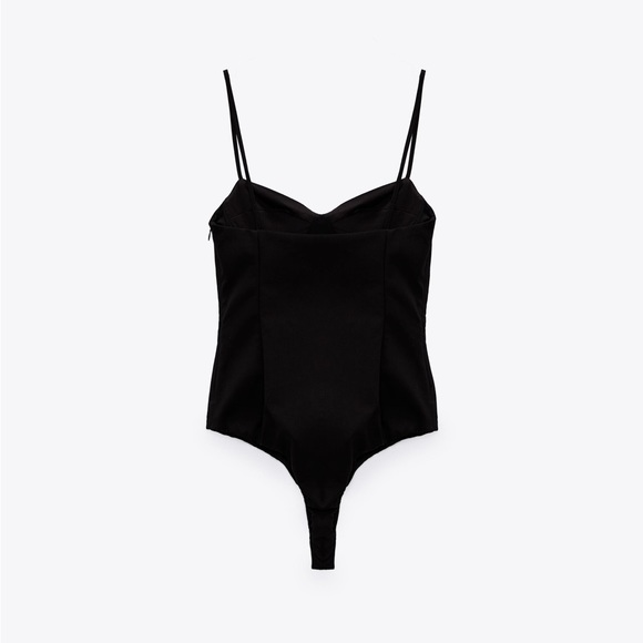 NWT! ZARA corsetry-inspired bodysuit S - Picture 2 of 8